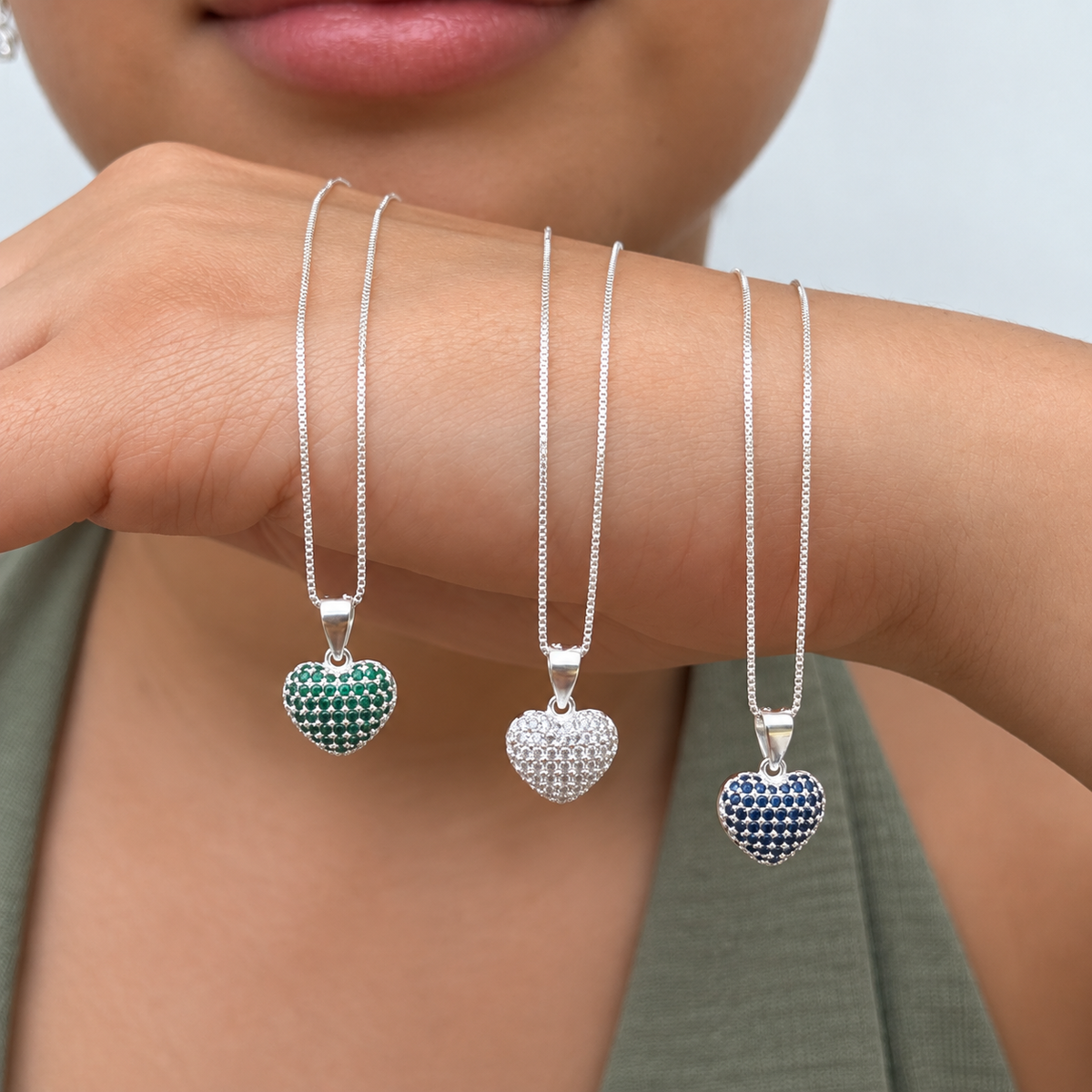Cadena Corazón con Circones