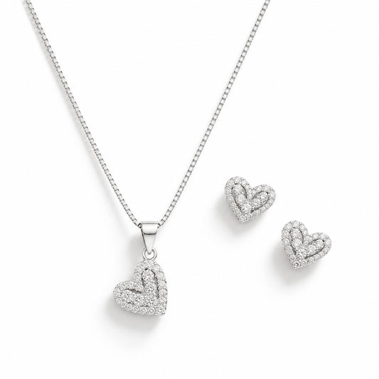 Set Corazón Enmarcado en Microcircones