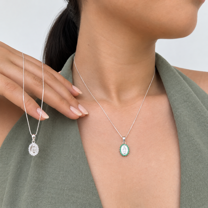 Cadena Virgen Milagrosa con circones