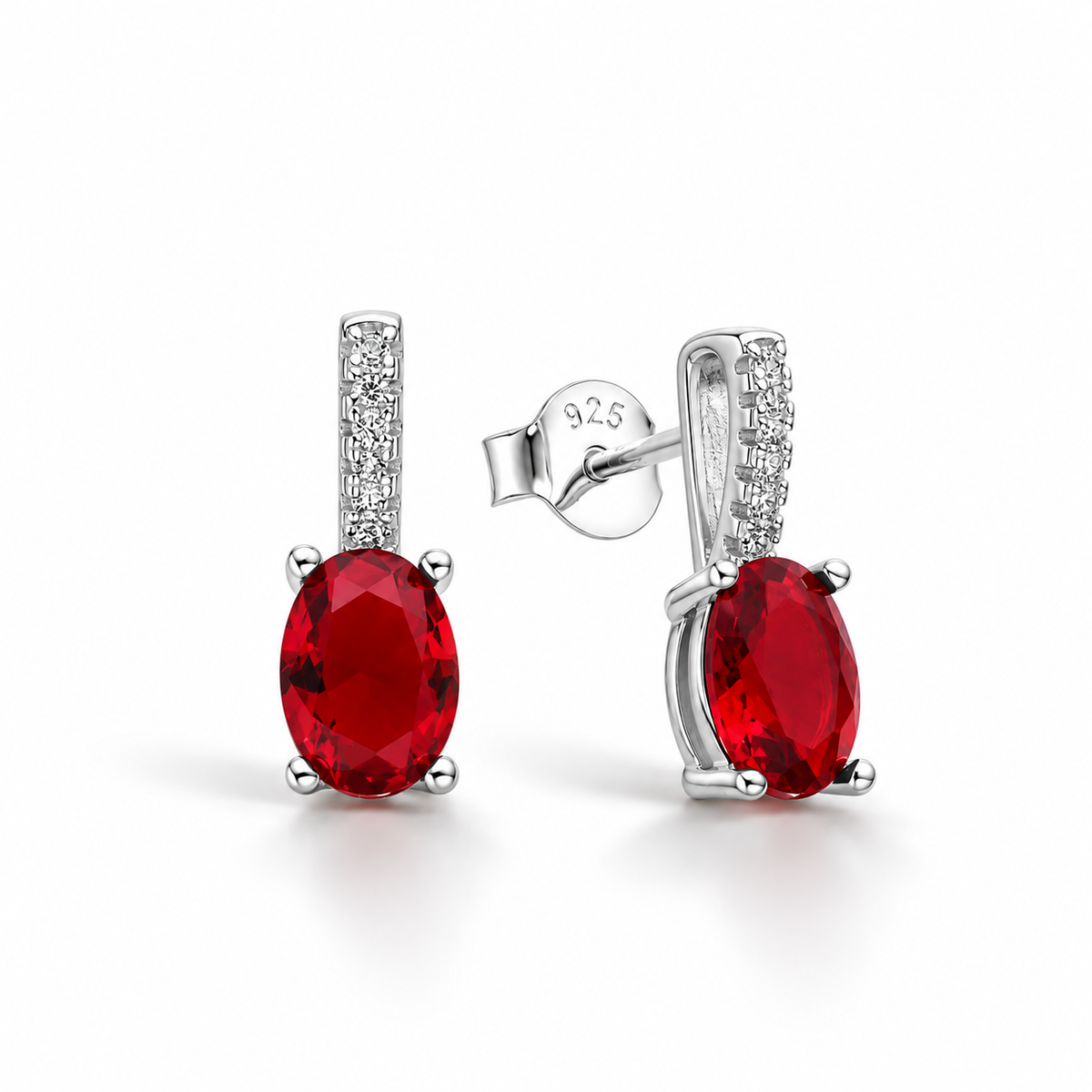 Aretes Rubí