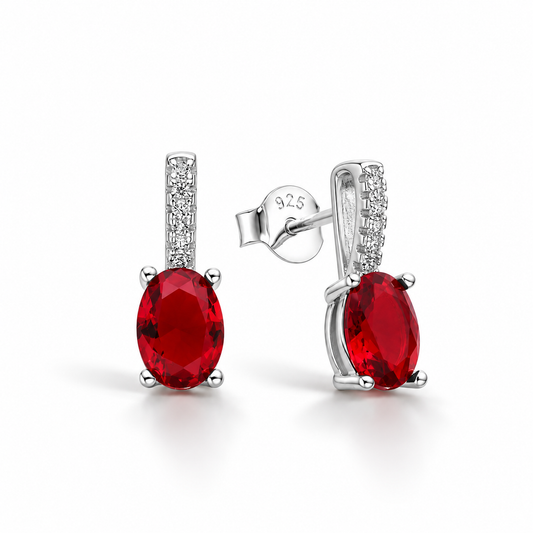 Aretes Rubí