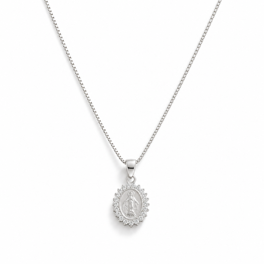 Cadena Virgen Milagrosa con circones
