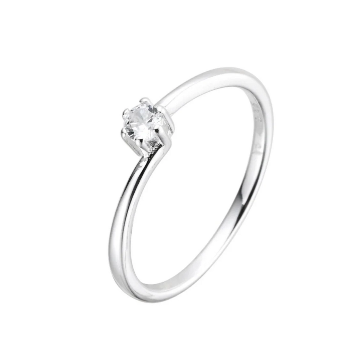 Anillo Solitario de Circonia
