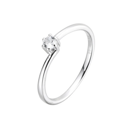 Anillo Solitario de Circonia