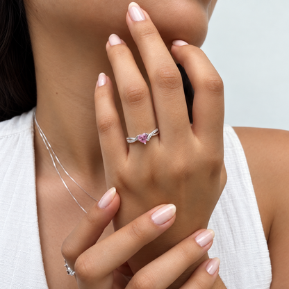 Anillo Corazón Rosé